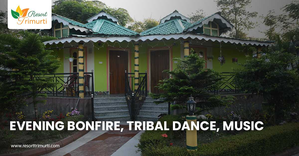 Evening Bonfire, Tribal Dance, Music